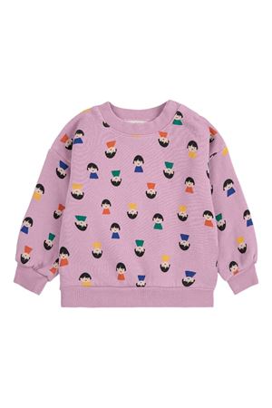 felpa in cotone lilla BOBO CHOSES KIDS | B225AB050.